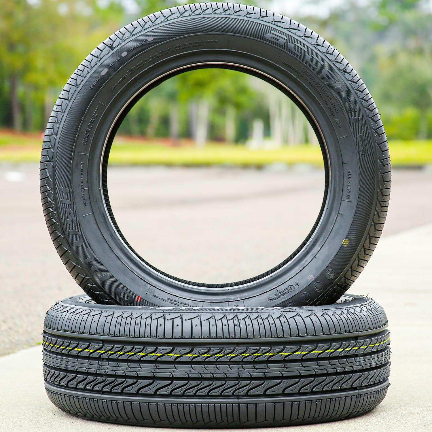 Amazon.com: 2 x Accelera Eco Plush 225/60R15 96V SL All Season