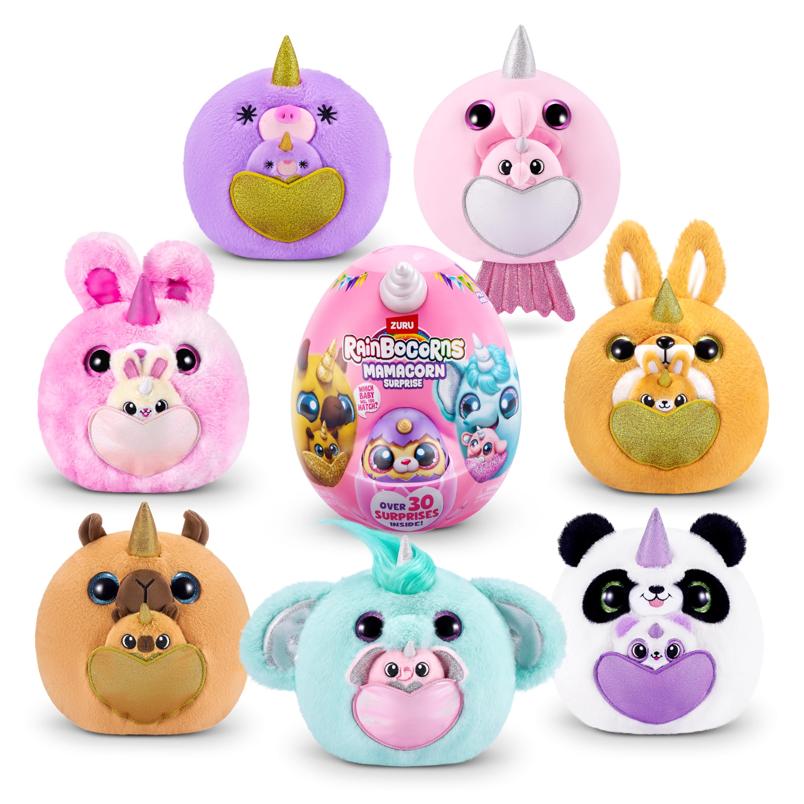 Rainbocorns Mamacorn Surprise Bolb Fish (BLOB) by ZURU, Collectible Plush Toy for Girls 3+, 7.36 x 9.06 x 11.02 inches - Image 2