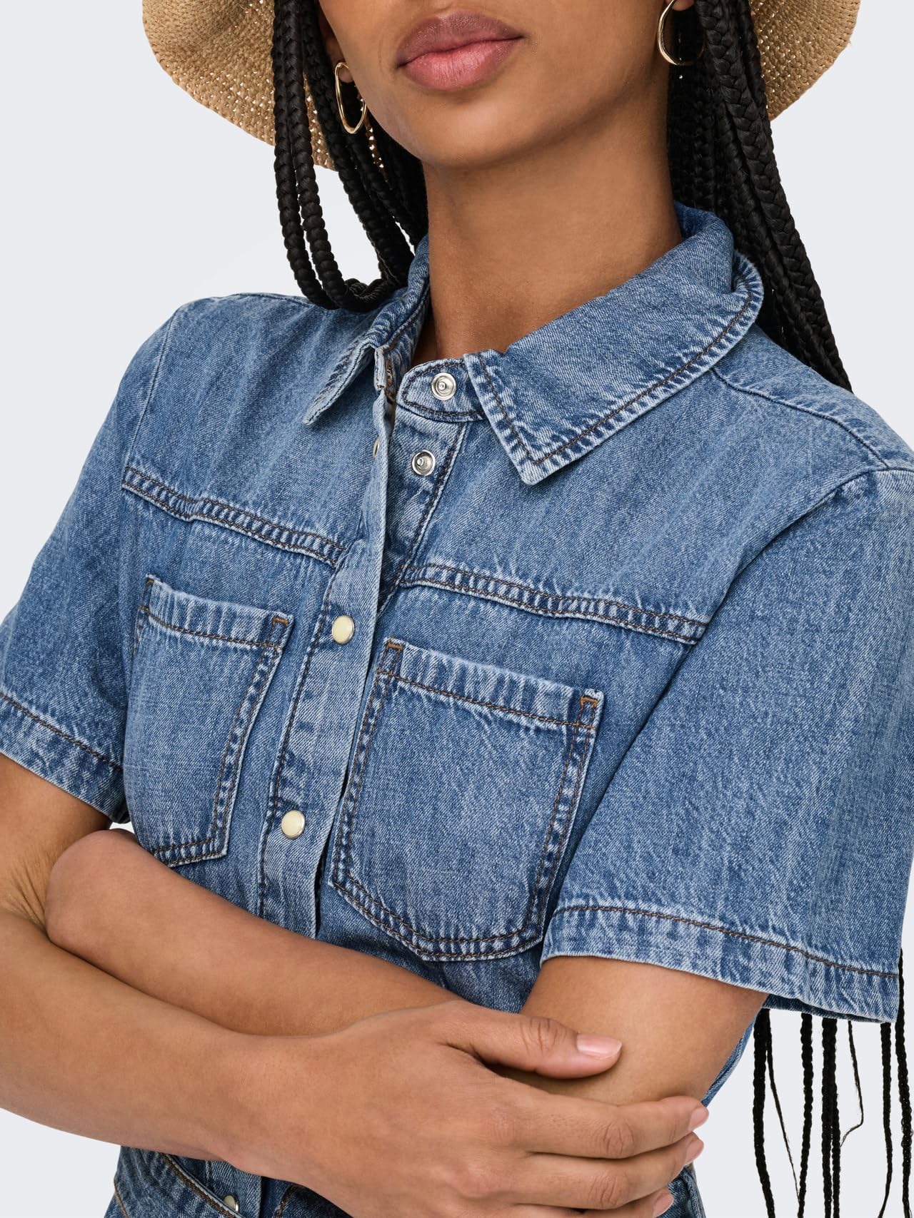 ONLY Female Jeanskleid ONLALIYAH Langes Kleid | Denim Dress