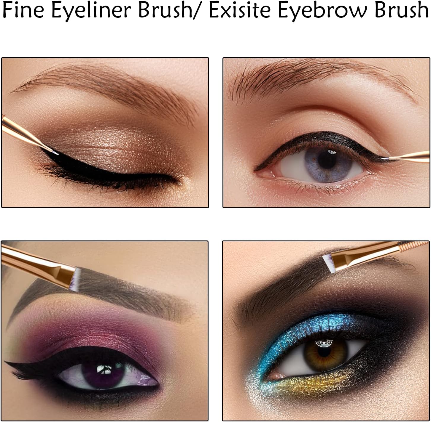 Heated Eyelash Curler with Eyelash Comb - Electric Eyelash Curlers Angled Eyeliner Eye Shadow Brush, Ultra Thin Flat Eye Brow Brush : Beauty & Personal Care