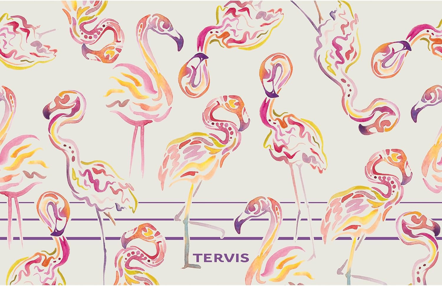 Tervis Traveler Flamingo Swirl Triple Insulated Tumbler Travel Cup Keeps Drinks Cold & Hot, 30oz, Stainless Steel - Image 2