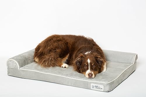 Miniatura 9 de PetFusion BetterLounge - Cama ortopédica para perros  Espuma viscoelástica CertiPUR-US sólida, forro impermeable, grande y XL, funda de microgamuza