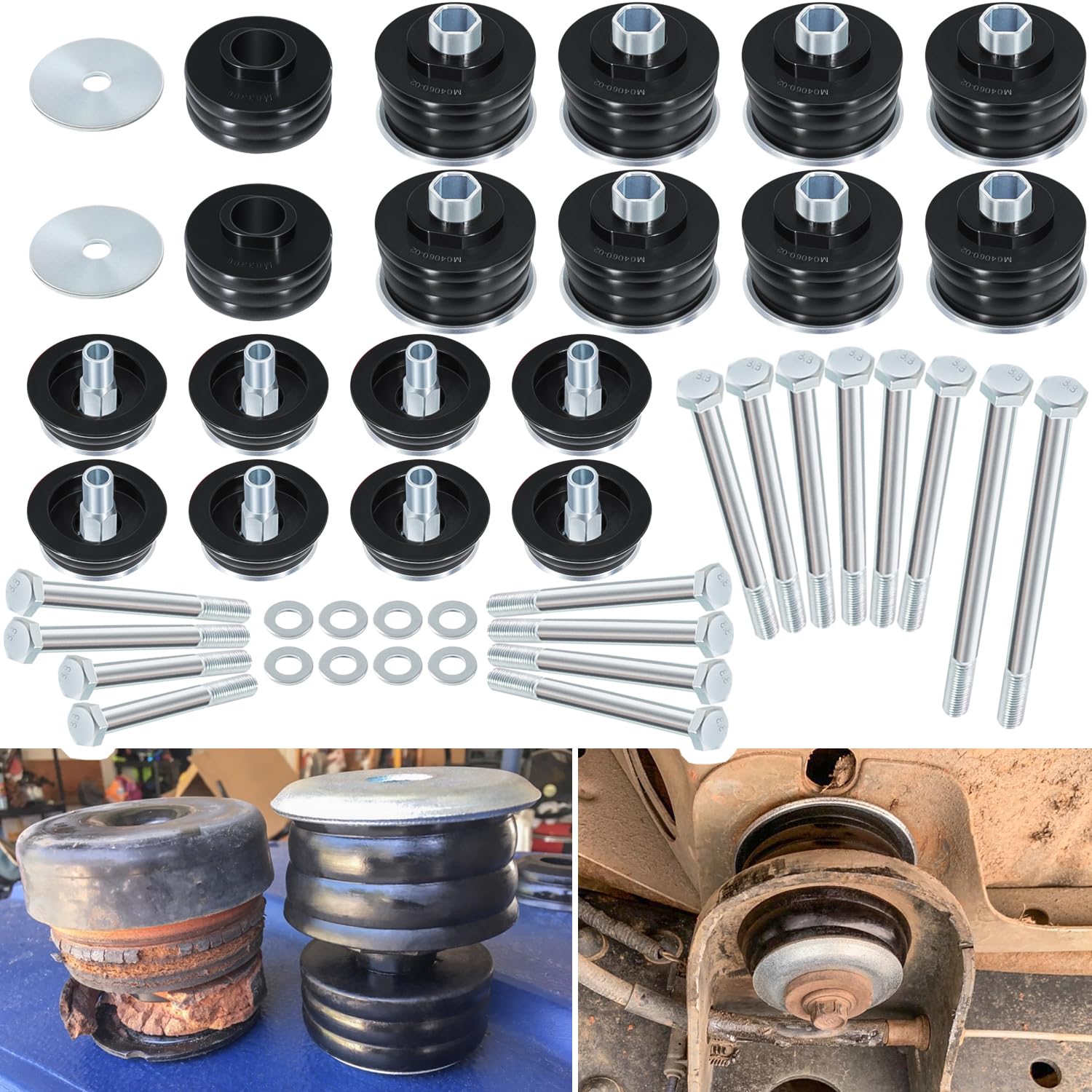 KF04060BK Body Mount Bushing Kit for Ford F250 F350 Super Duty 2008-2016