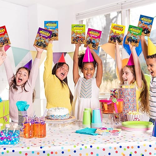 Miniatura 6 de 24 piezas de libros para colorear de camión recuerdos de fiesta a granel para niños mini libro de dibujo de arte camión hojas de actividades libro