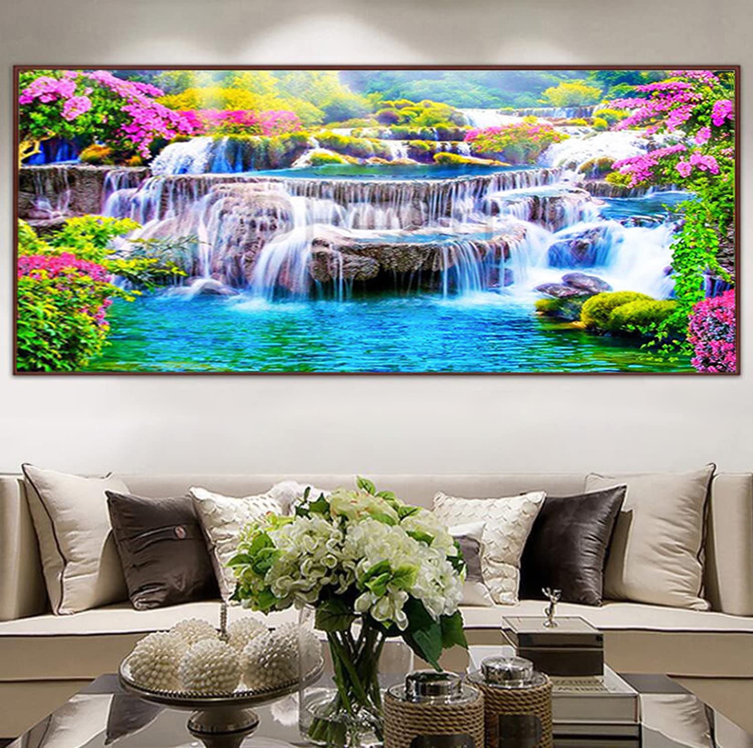 Diamond Painting Paysage Du Lac, Broderie Diamant Grand Format,5D Diy
