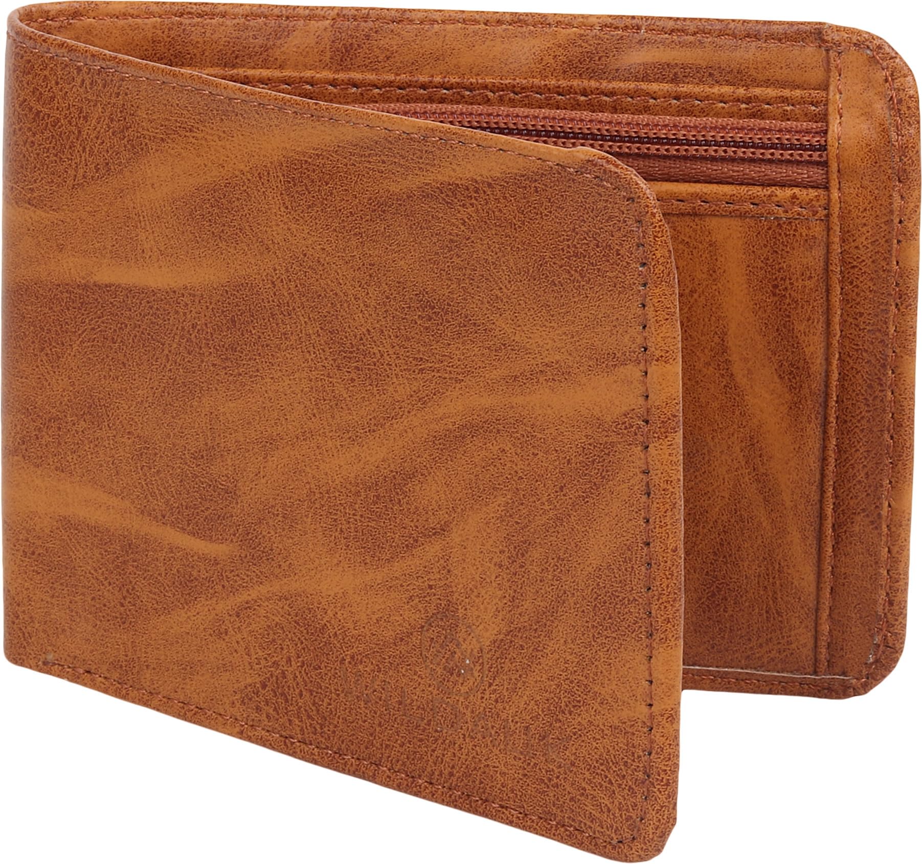 Men Casual, Formal, Travel, Evening/Party, Trendy Tan Artificial Leather Wallet (4 Card Slots)-WA-TN-DBL CHN-image-17