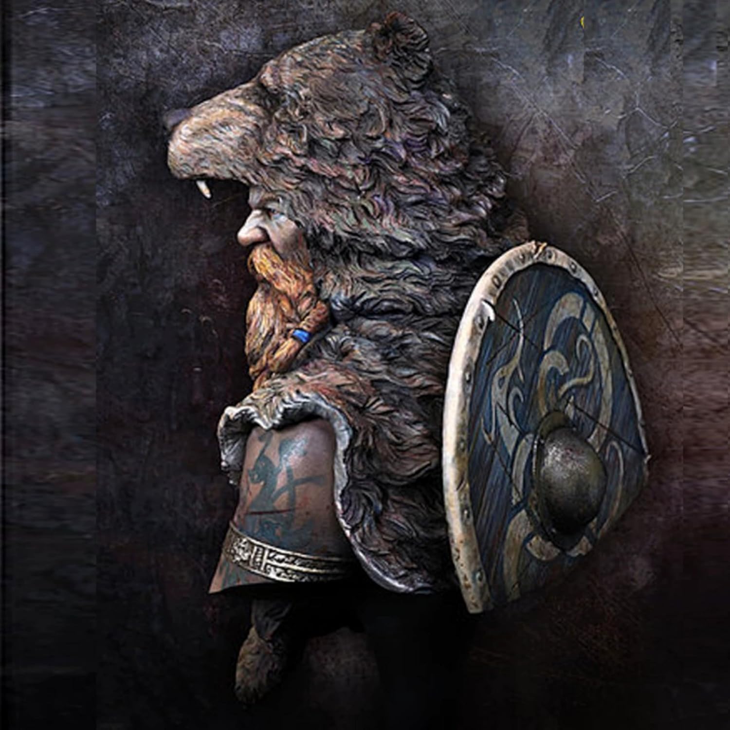 TRUEGRIS 1/10 Ancient European Warrior Resin Bust Model Kit Unpainted and Unassembled //u7f6Z77
