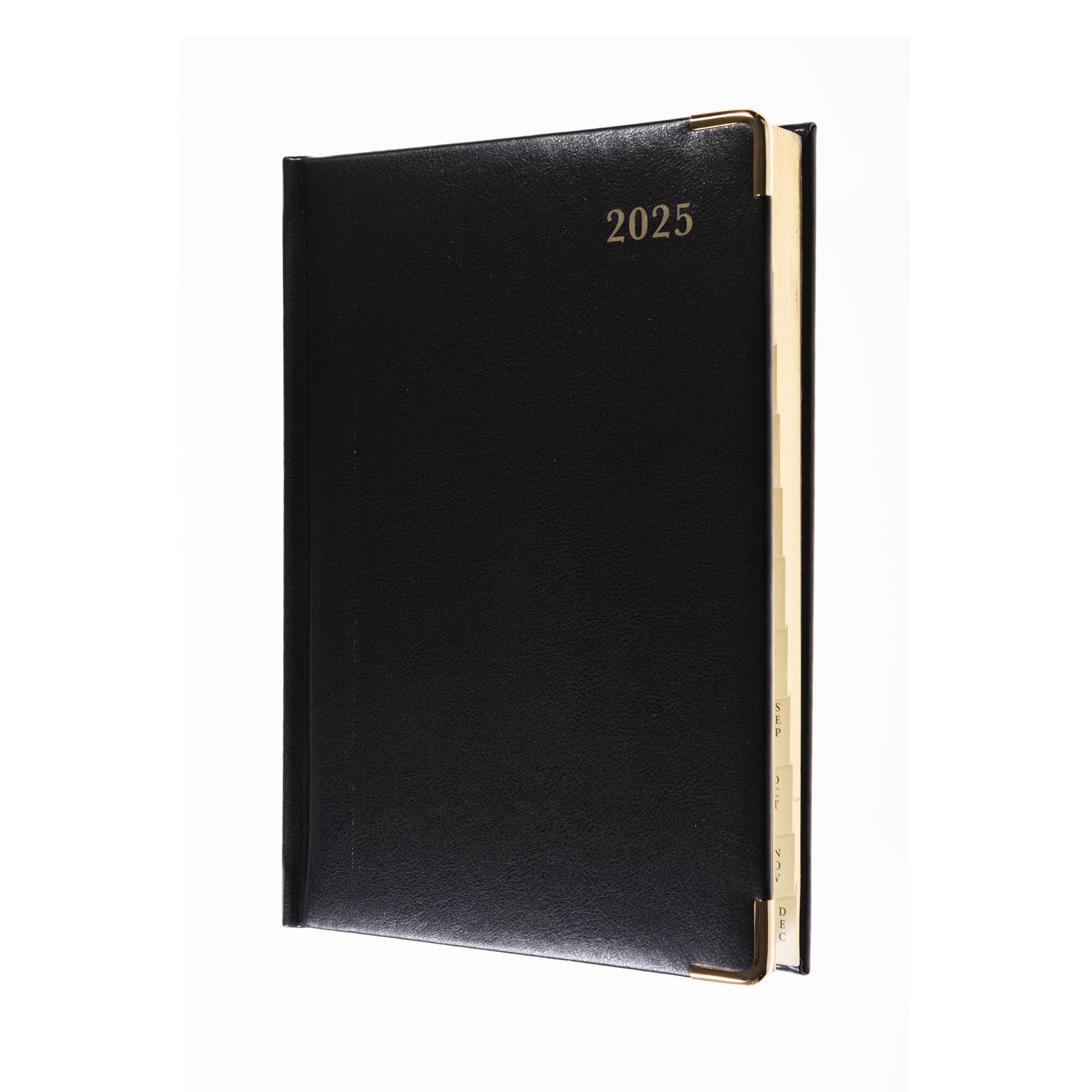 CollinsClassic 2025 Diary for Professionals - Compact Day a Page Business Planner (with Appointments) - Black - (1250V.99-25) - Premium Appointments Planner with Luxury PU Leather Cover