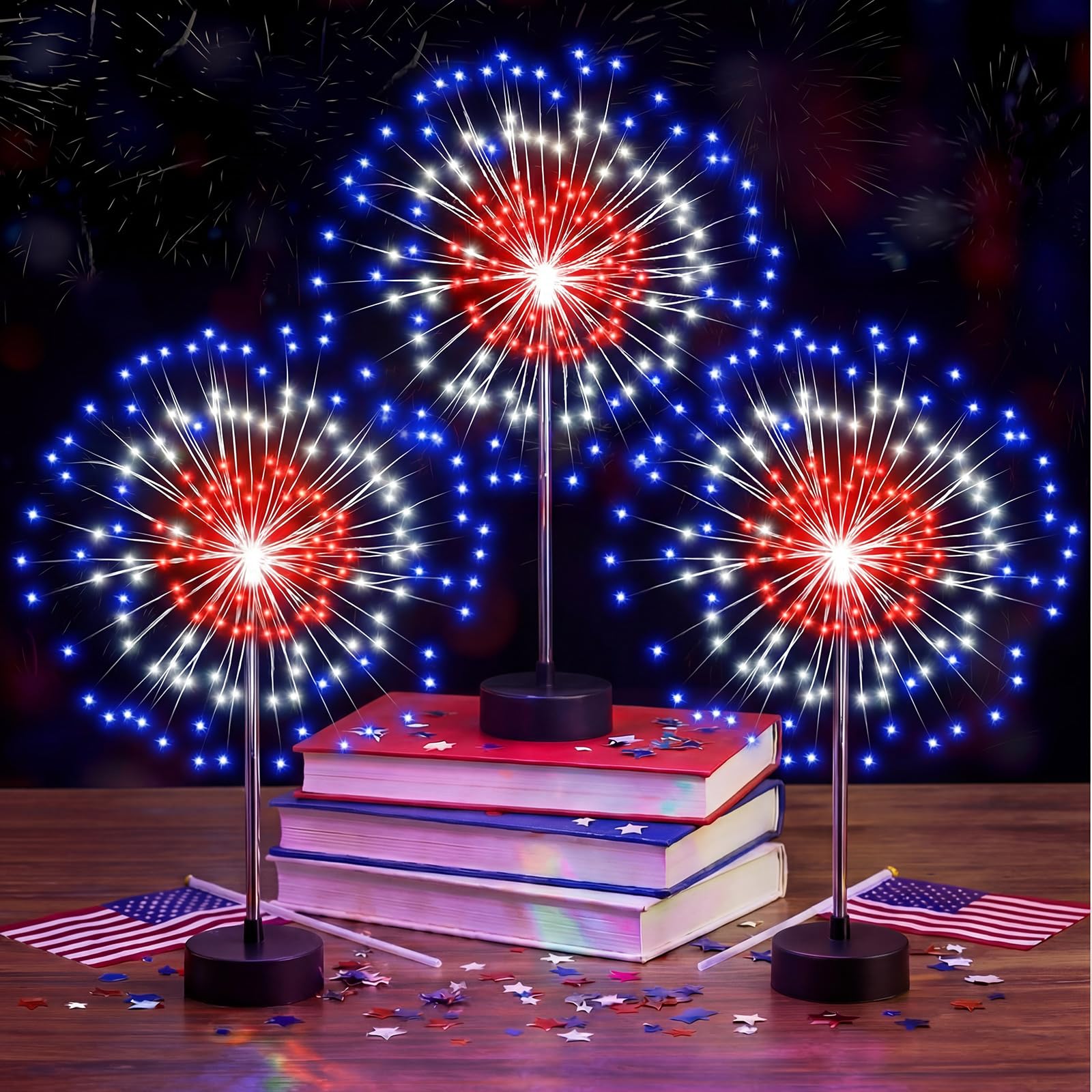 Tujoe Firework LED Centerpiece Lights