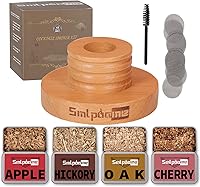 Vista 7 de Kit de ahumador de whisky con antorcha, ahumador de bebida bourbon Old Fashioned con virutas de madera de 4 sabores, regalos de cumpleaños y Día