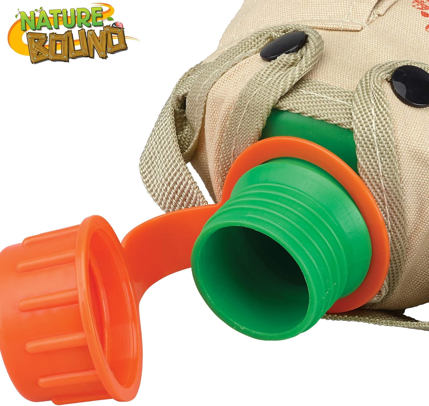 Nature Bound Water Hydration Canteen for Little Kids with Handy Pocket, Adjustable Strap, Snap On Canvas Cover, 16 Ounce Capacity, and Screw-On Lid (for Little Boys and Girls Age 3 and Up) : Sports & Outdoors