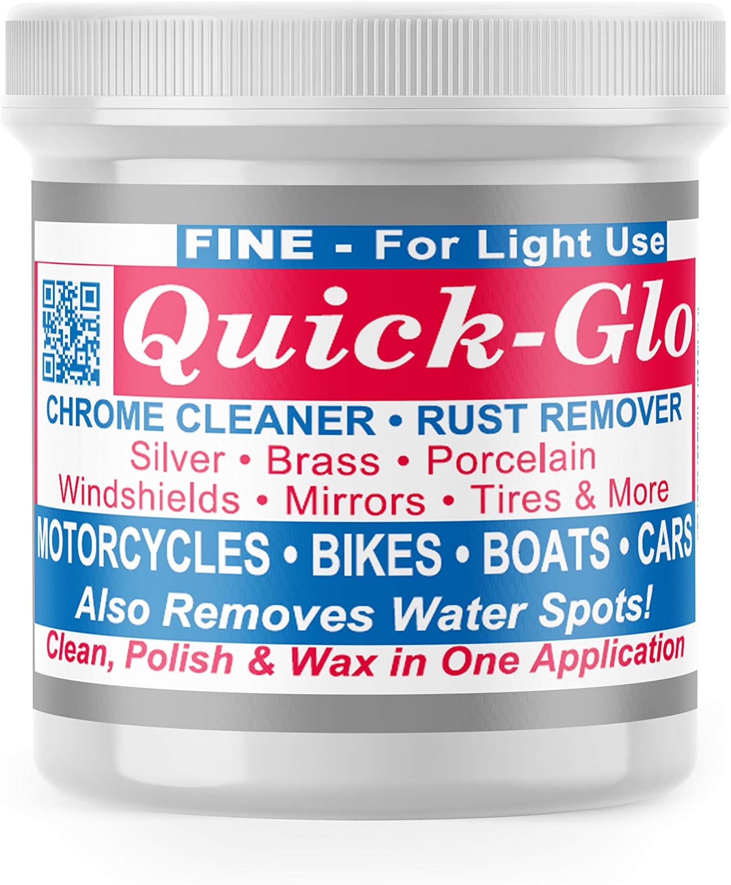 Quickway Brands Quick Glo Chrome Cleaner, 8oz. – Fine by Quickway Brands