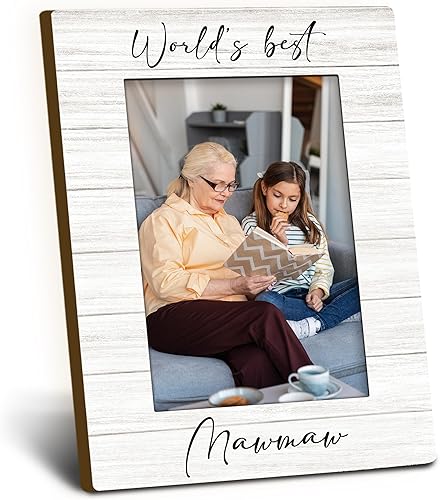 Vista 37 de Marco de Fotos Regalo de Amapola 4x6, Marco de Fotos de Madera para Abuelo, Regalo de Navidad Día del Padre Cumpleaños para Amapolas de Nietos, Los