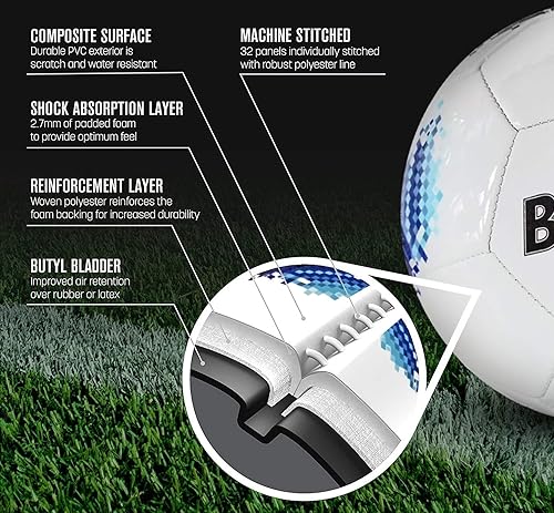 Miniatura 4 de Paquete de 12 pelotas de fútbol digitales premium con bomba de mano