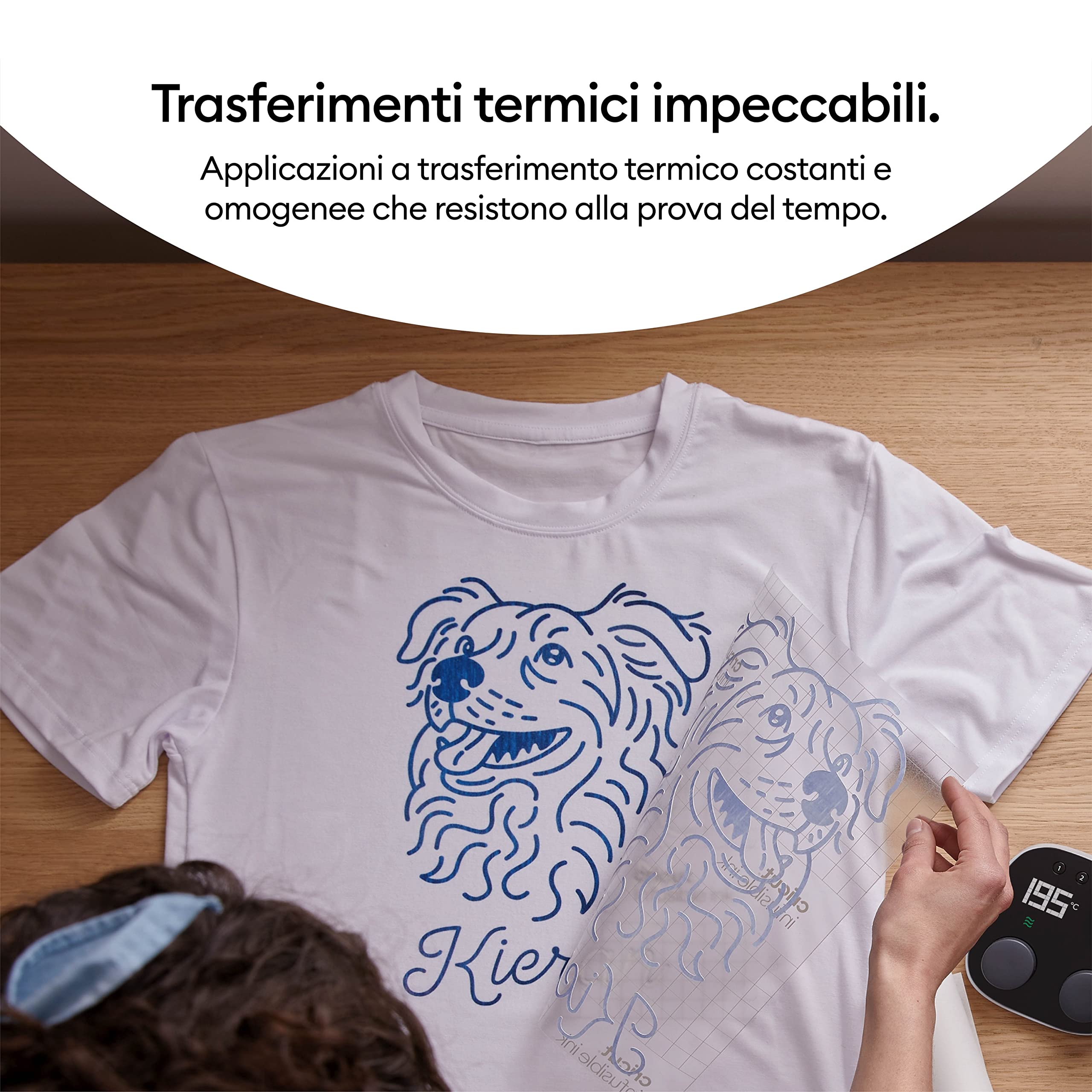 Cricut Autopress Piastra termica da 38 x 30 cm Termopressa professionale per termovinile (HTV), Infusible Ink e sublimazione Raggiunge una temperatura massima di 205 °C