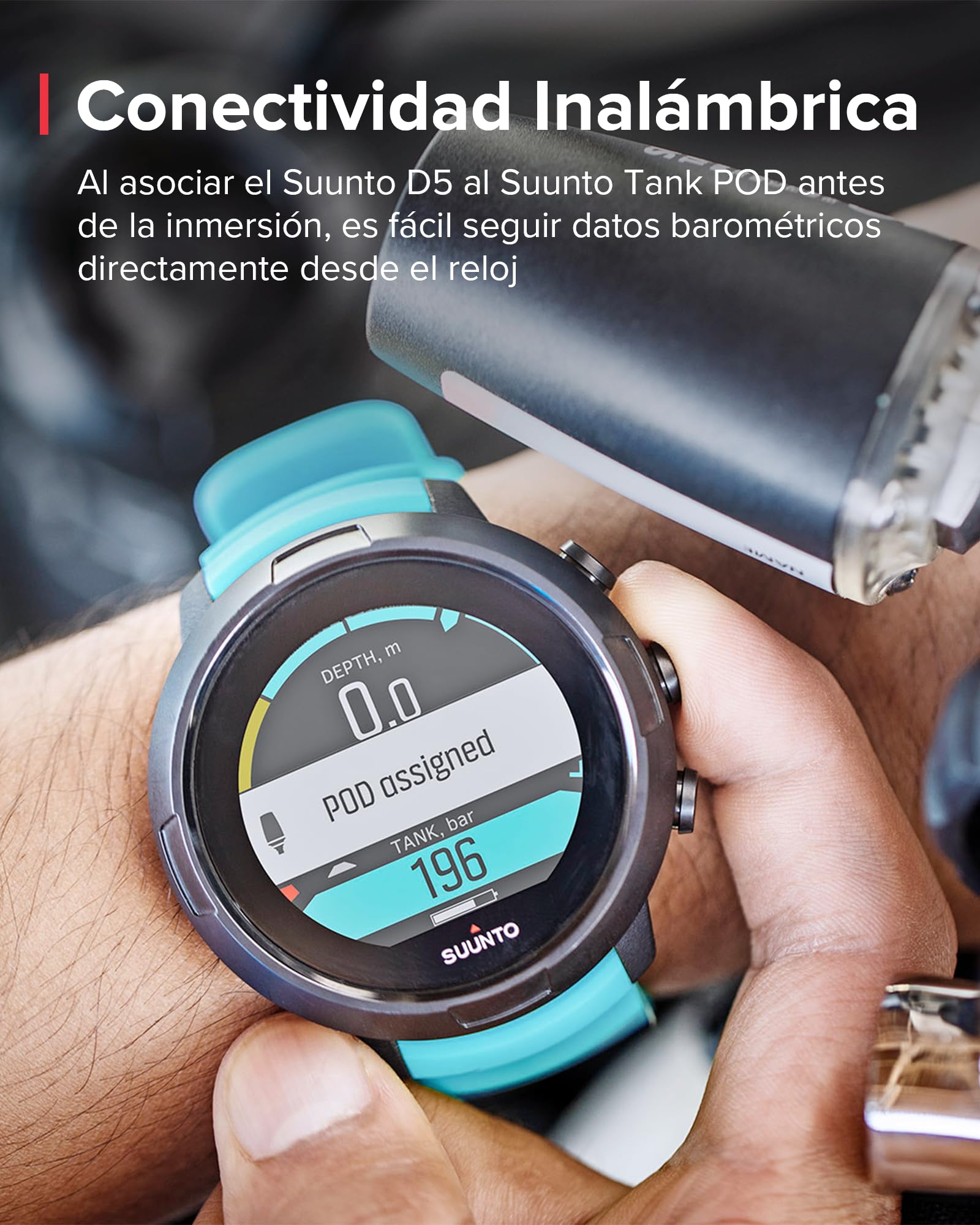 Suunto D5 Swimcomputer, Adultos Unisex, Azul, Talla única