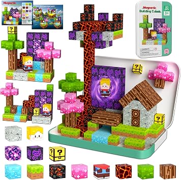 60PCS Mini Magnetic Blocks Travel Toys for Kids Ages 4-8, Airplane Toy
