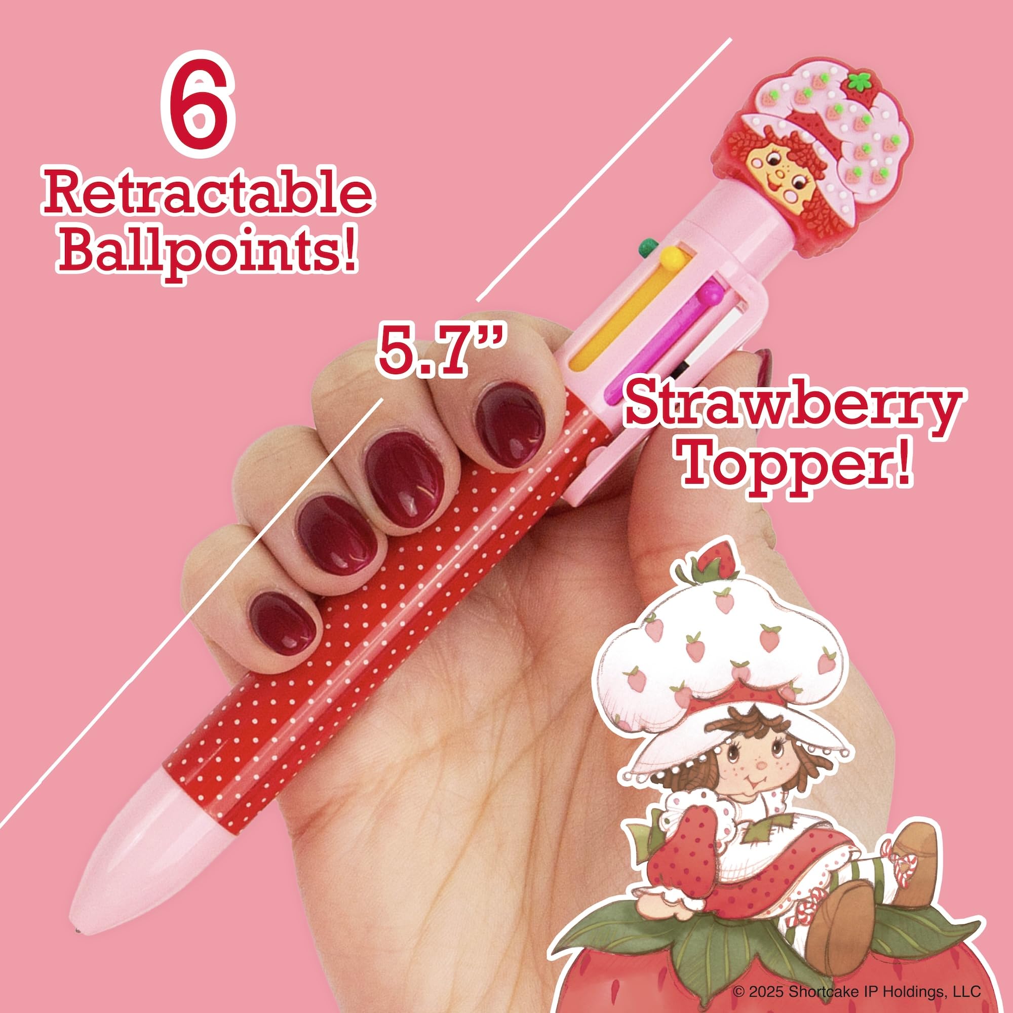 Amazon.com: Strawberry Shortcake™ Multi-Click Pen, 6-Color