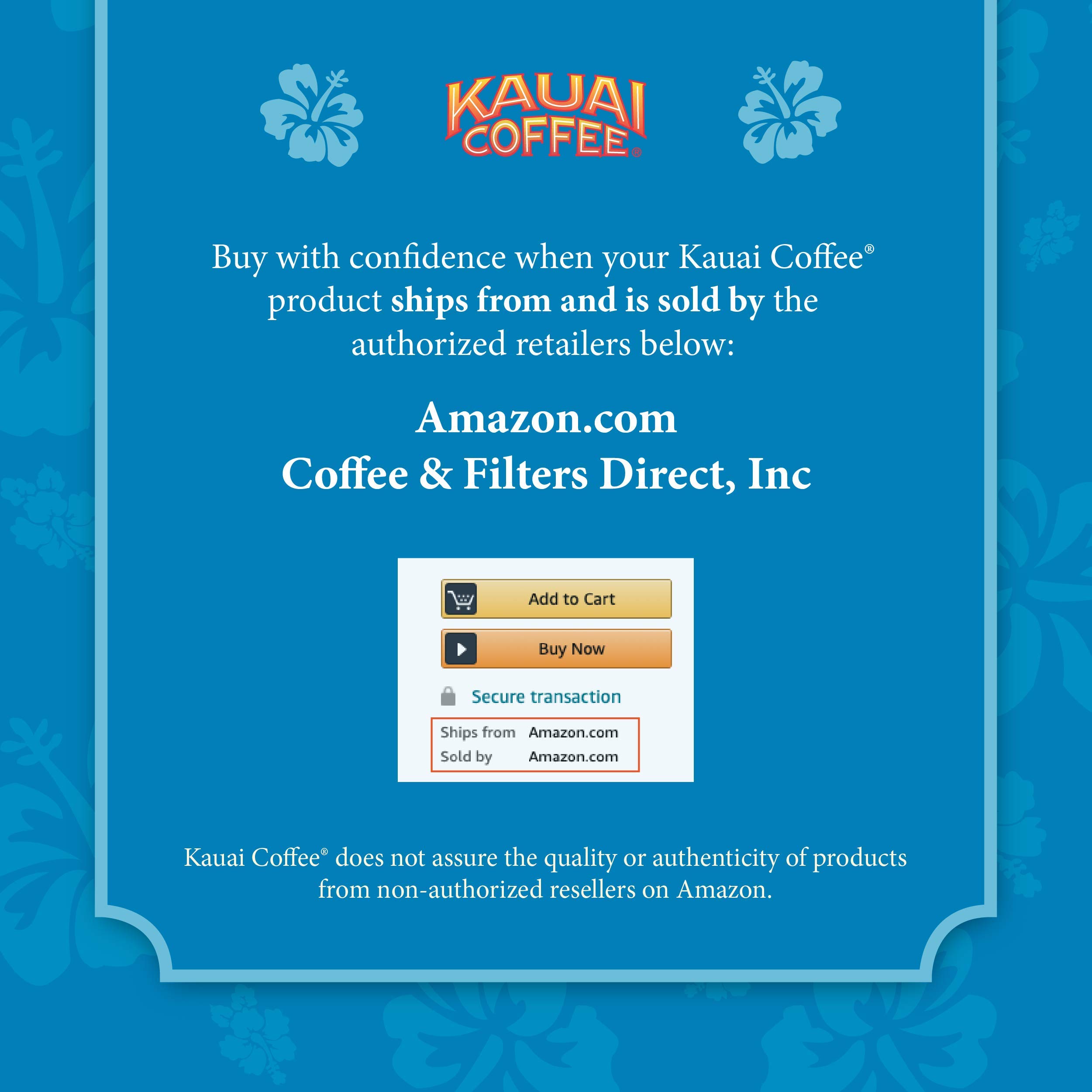 Kauai Hawaiian Ground Coffee, Coconut Caramel Crunch Flavor, 100