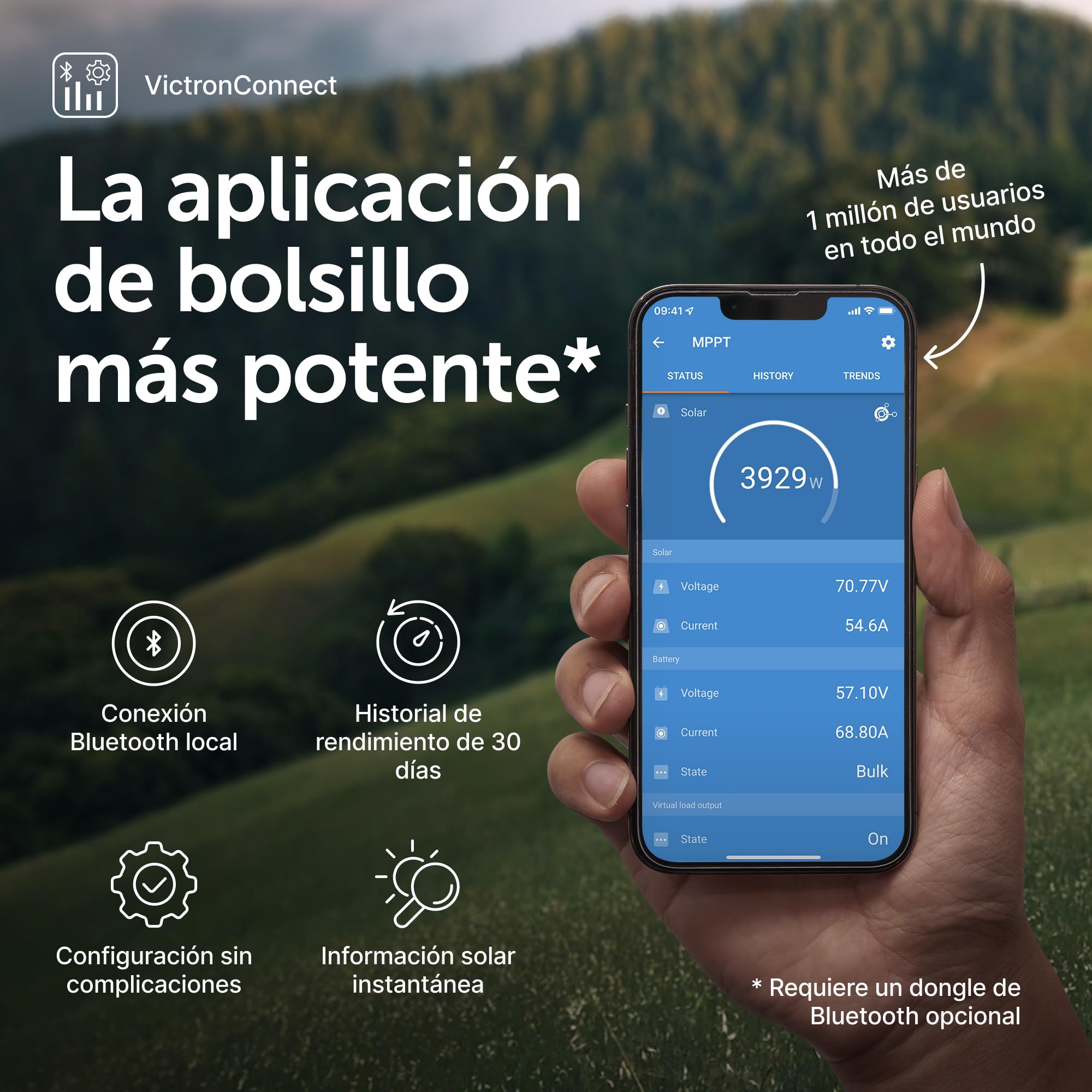 Victron Energy BlueSolar MPPT 100V 50A 12/24V Controlador de Carga Solar