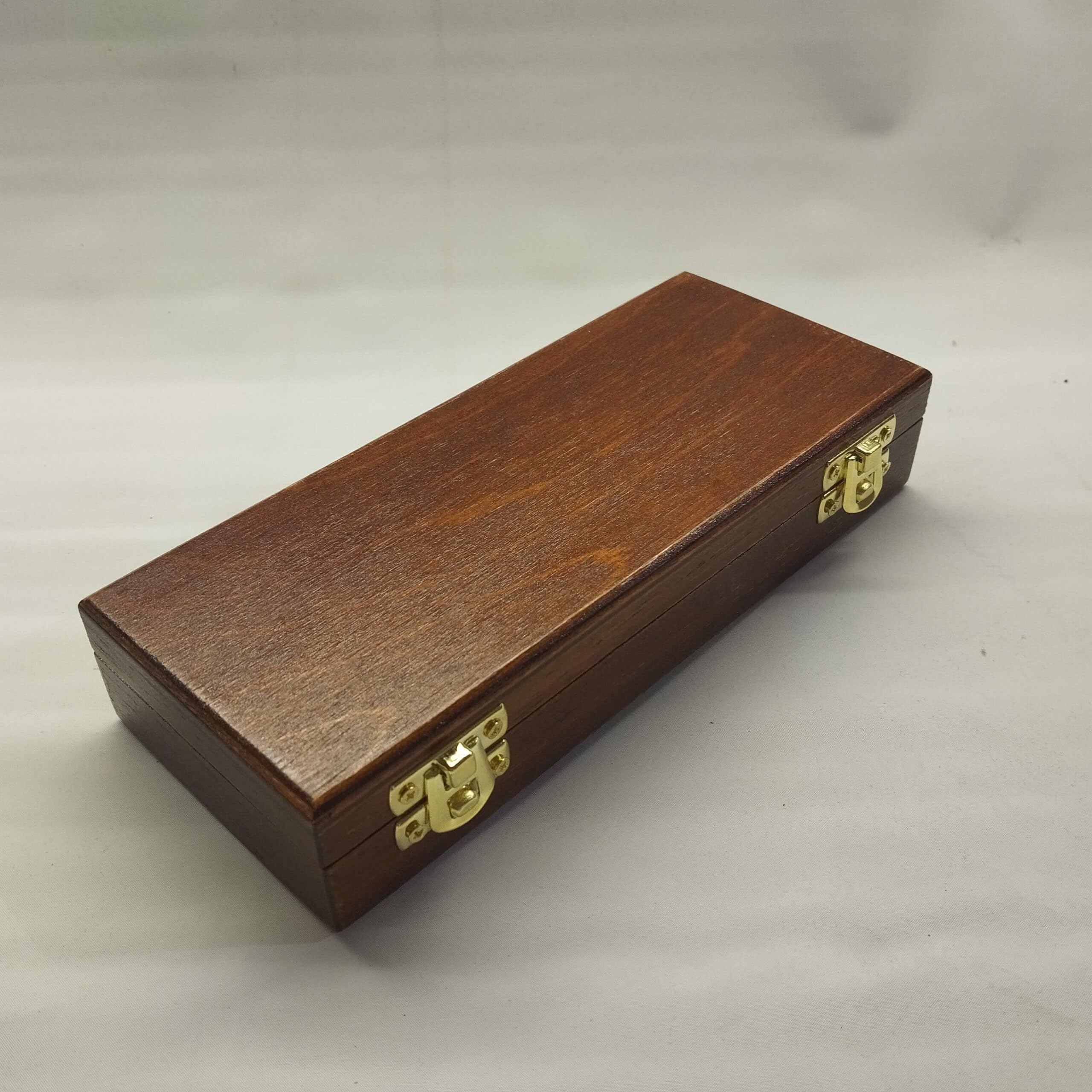 Caja para Monedas y medallas de Madera Artesanal con Terciopelo, 3 Compartimentos de 50x50 mm, Estuche numismática coleccionista