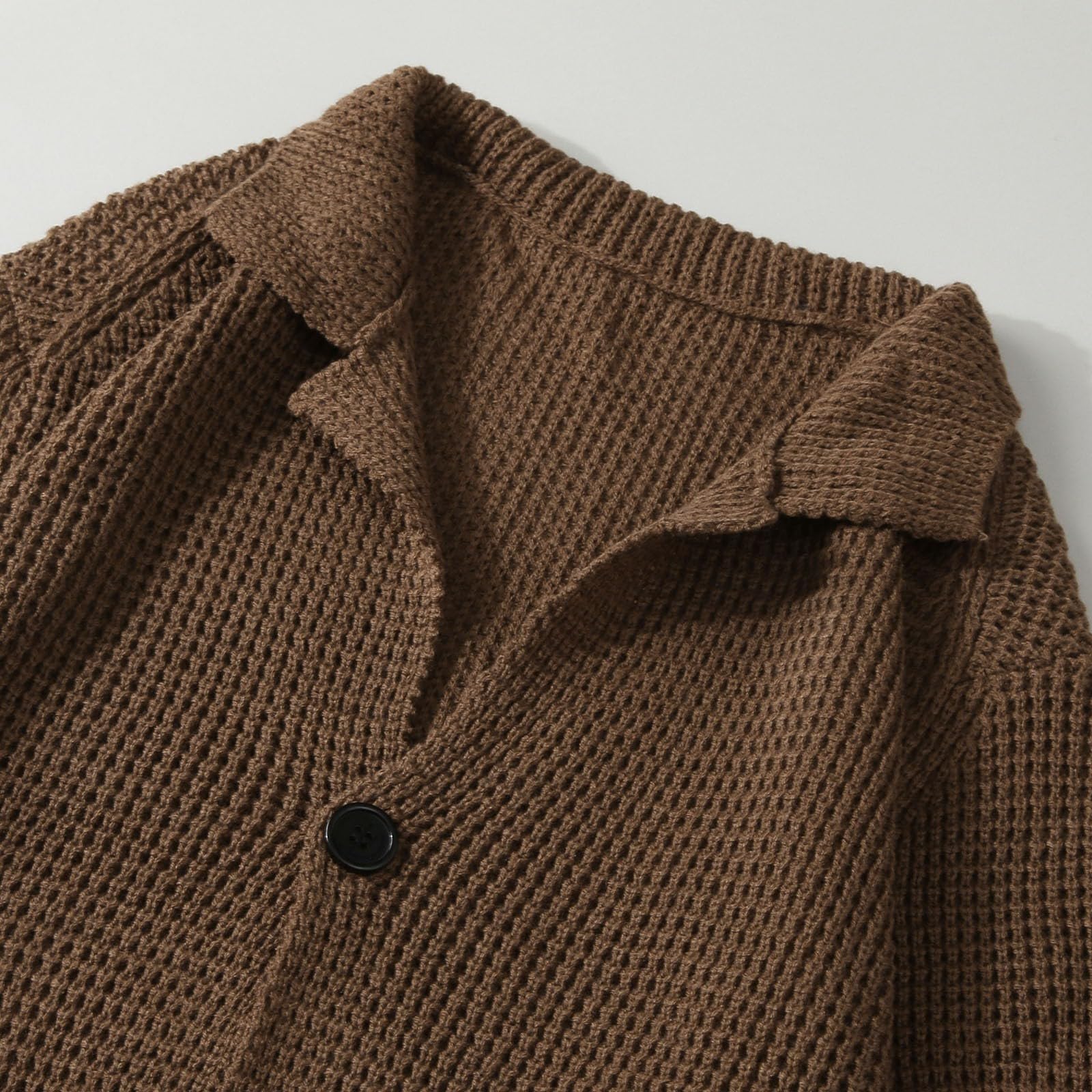 Cardigan Punto Botones Hombre, Botones Chaqueta Hombre Básico Suéter De Punto De Manga Larga Invierno Cálido Slim Fit Jerséis Cárdigan con Cuello Chal Suéter Otoño Invierno