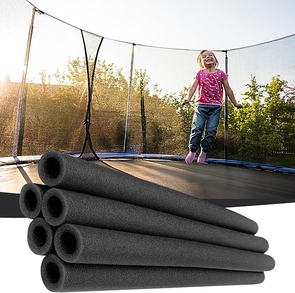 Générique 88cm Manchons en Mousse pour Poteau De Trampoline | 6 Pièces Tubes en Mousse pour Trampoline | Mousses De Protection pour Trampolines | Antidérapants Et Résistants Aux Intempéries - 3