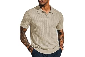 Men's Textured Knit Polo: The Epitome of Casual Elegance