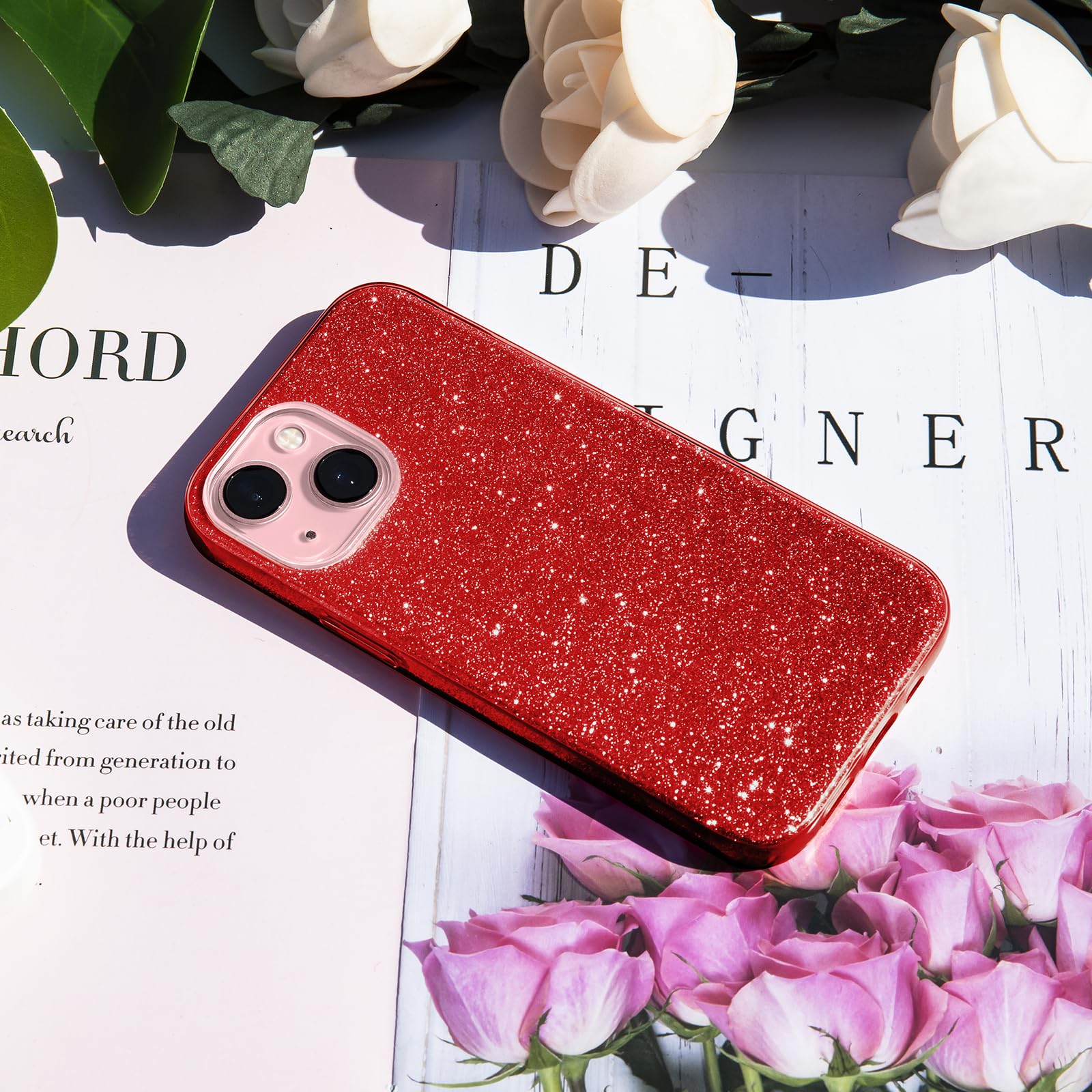 MATEPROX Glitzer Handyhülle Für IPhone 15 – Bling Bling, Dünn & Schützend, In Rosa