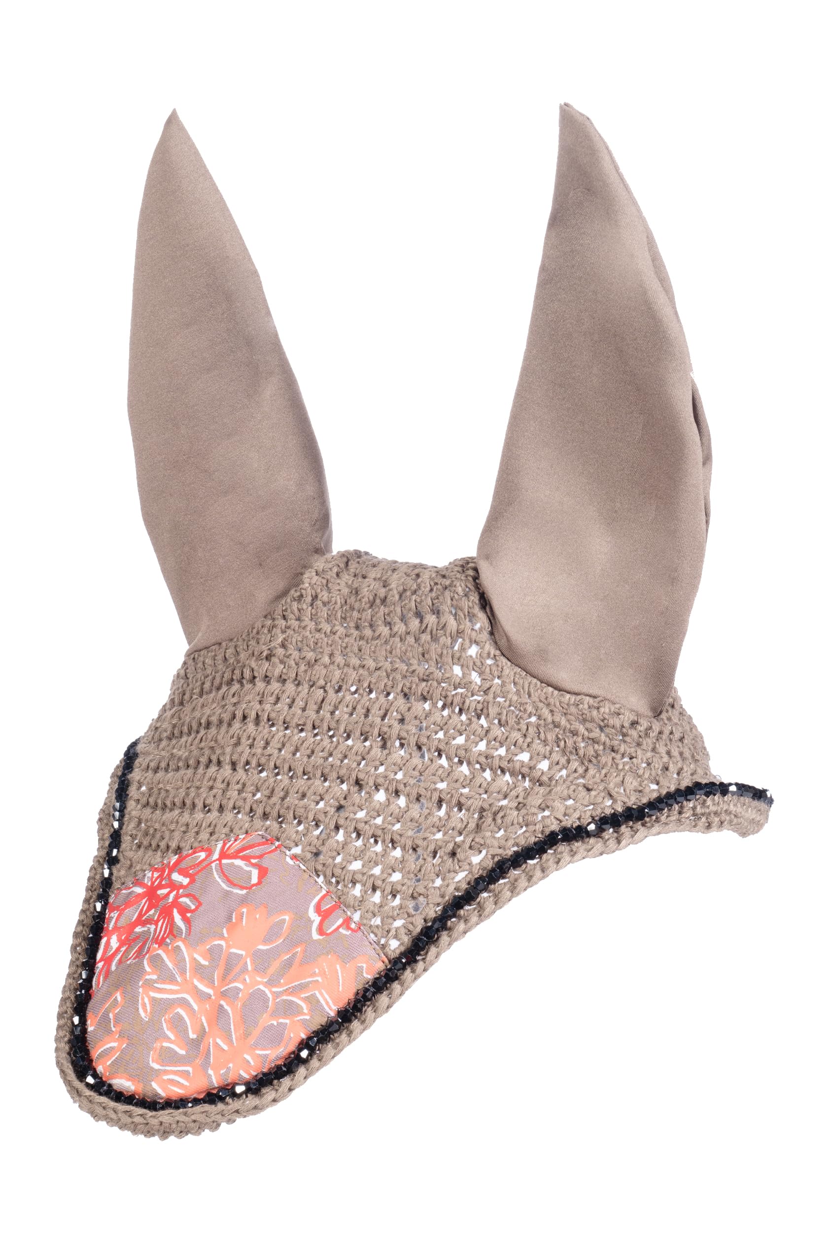 Bonnet anti-mouches HKM poney taupe pour des balades sereines