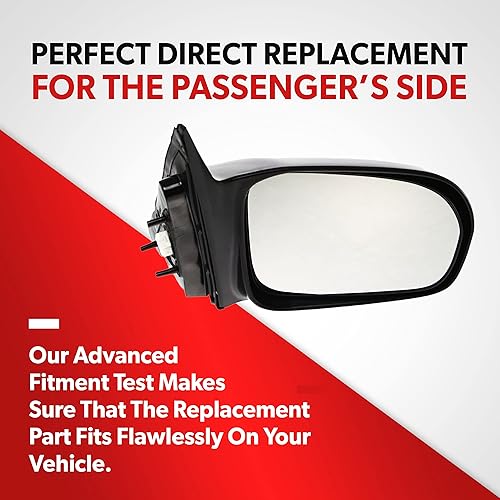 Miniatura 4 de Espejo lateral de repuesto para Honda Civic DX EX GX LX 2001 2002 2003 2004 2005 - Espejo lateral del pasajero incluye vidrio transparente, carcasa,