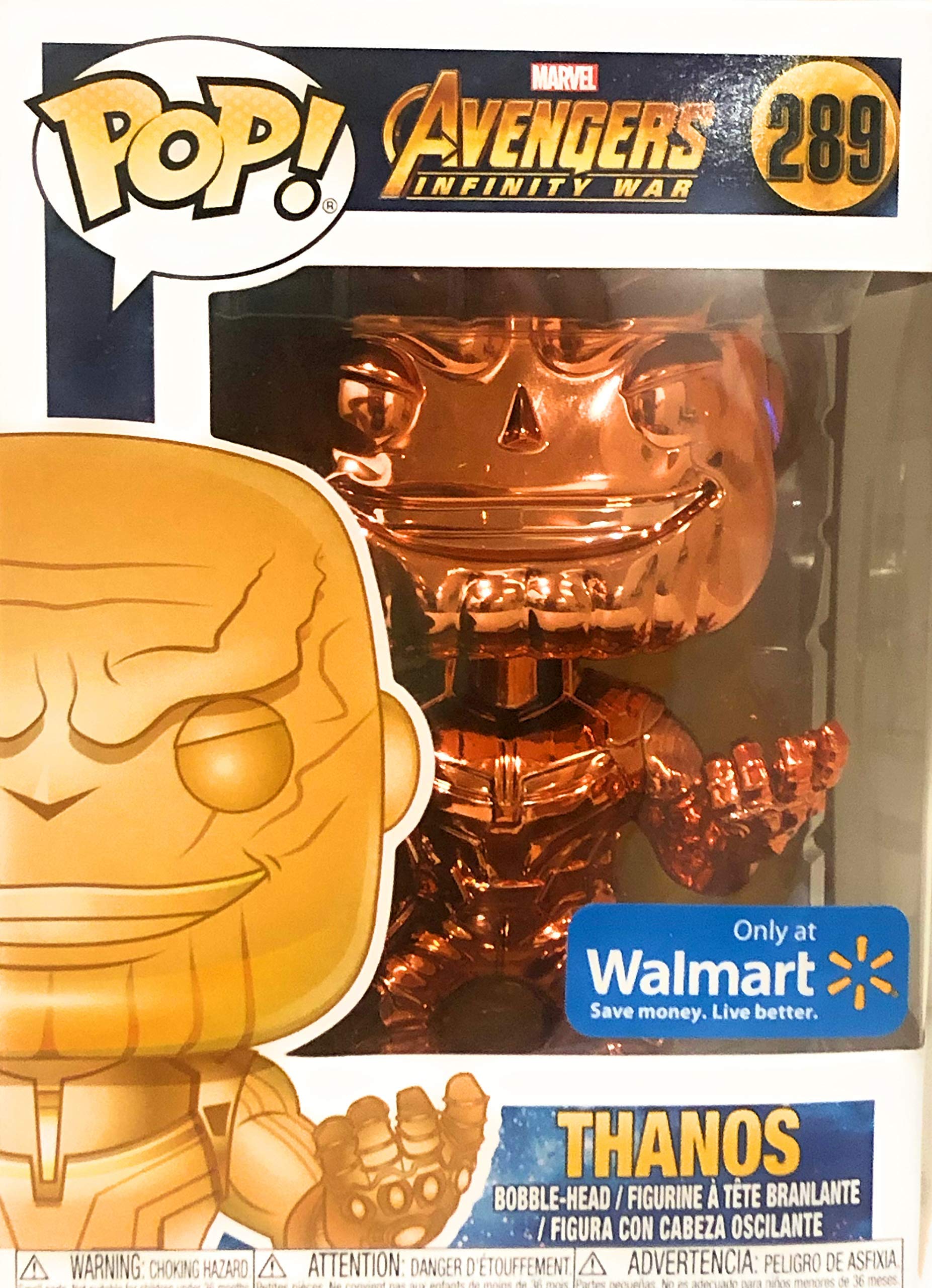 Pop! Marvel: Infinity War-Thanos, Chrome/Orange(Exc) Action Figure - 36222
