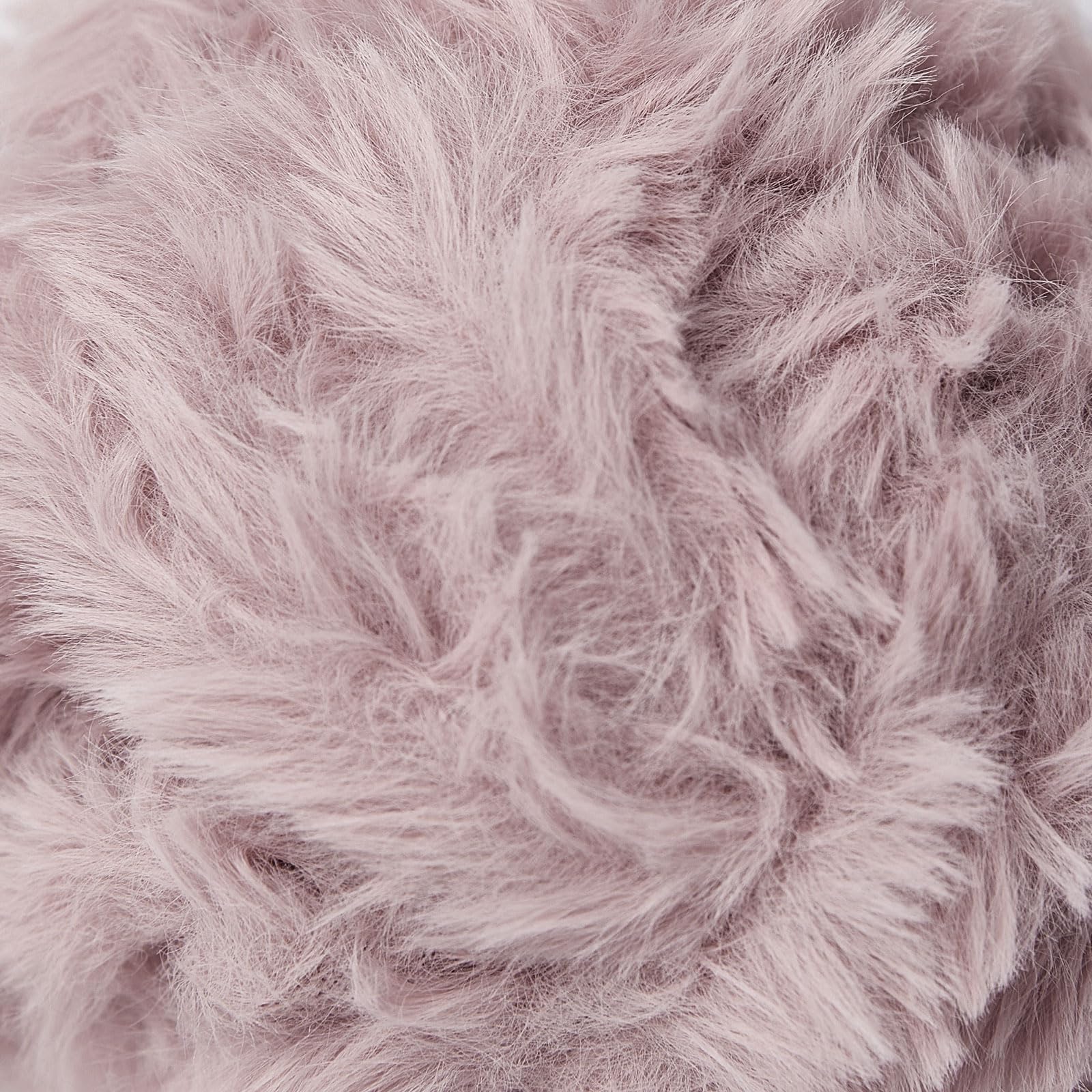 Pretty Jolly 4 Balls Faux Fur Super Soft Chunky Fluffy Yarn for Crochet Knitting Eyelash Polyester Yarn (Lotus Root) - Image 2