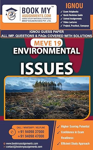 IGNOU MEVE 19 Environmental Issues Study Material For IGNOU Students Latest Edition (GUESS PAPER)