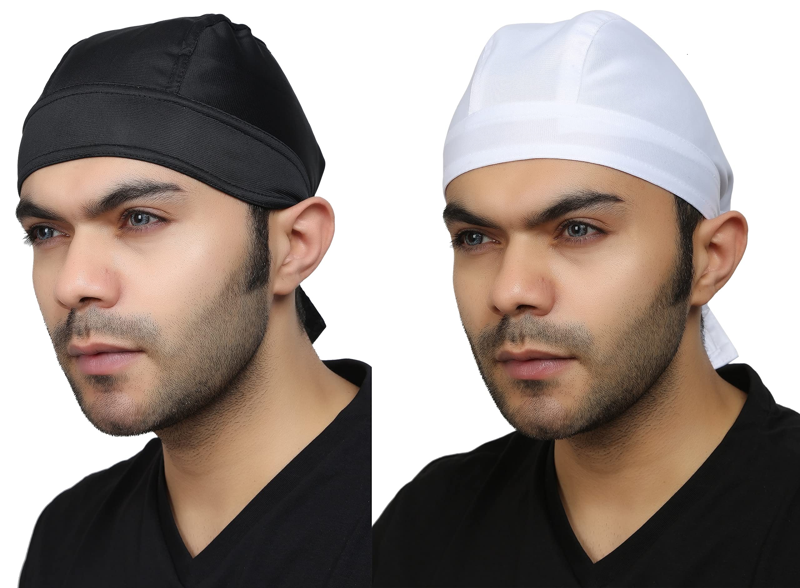 bismaadh Unisex Sweat Wicking Beanie Skull Cap Adjustable Cycling Hat Wrap Rag-picture-24