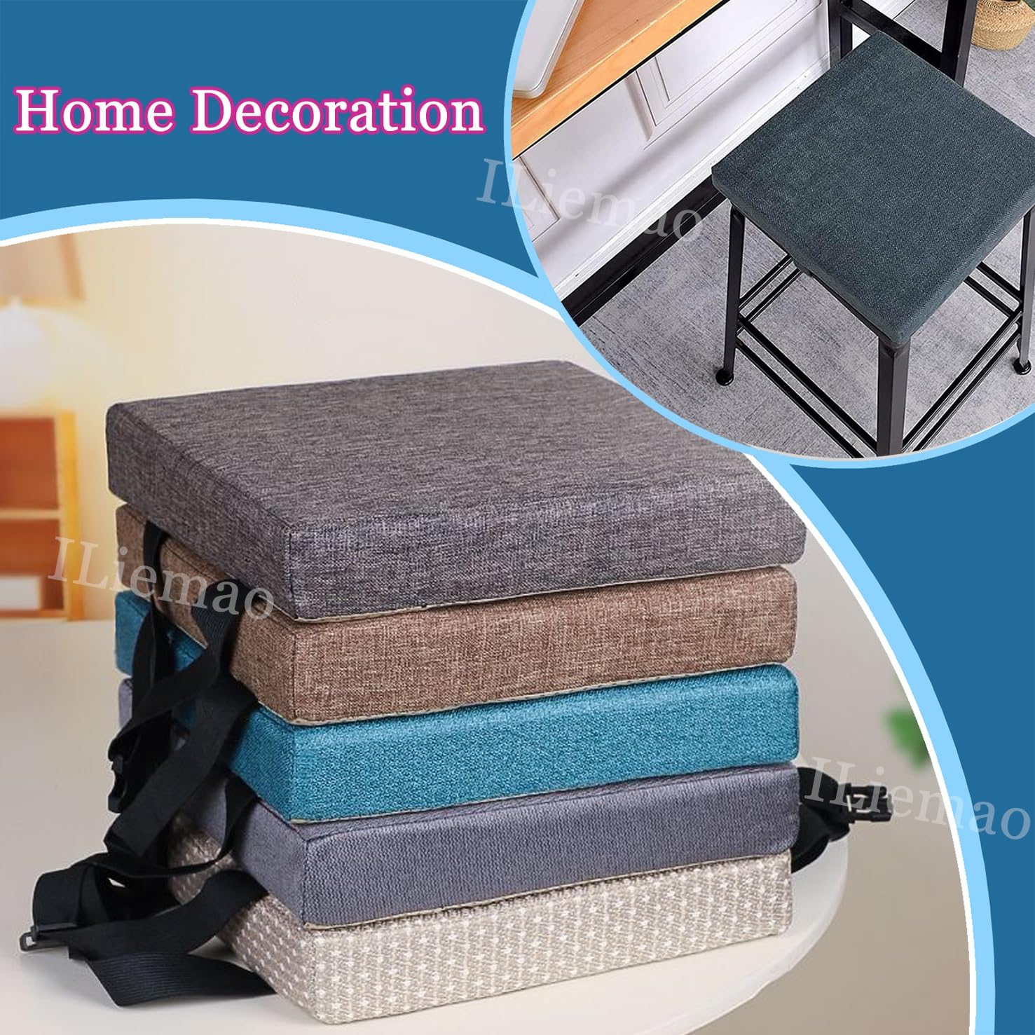 Amazon.com: ZEaink 10/11/12/13/14/16 Inch Stool Cushion Square