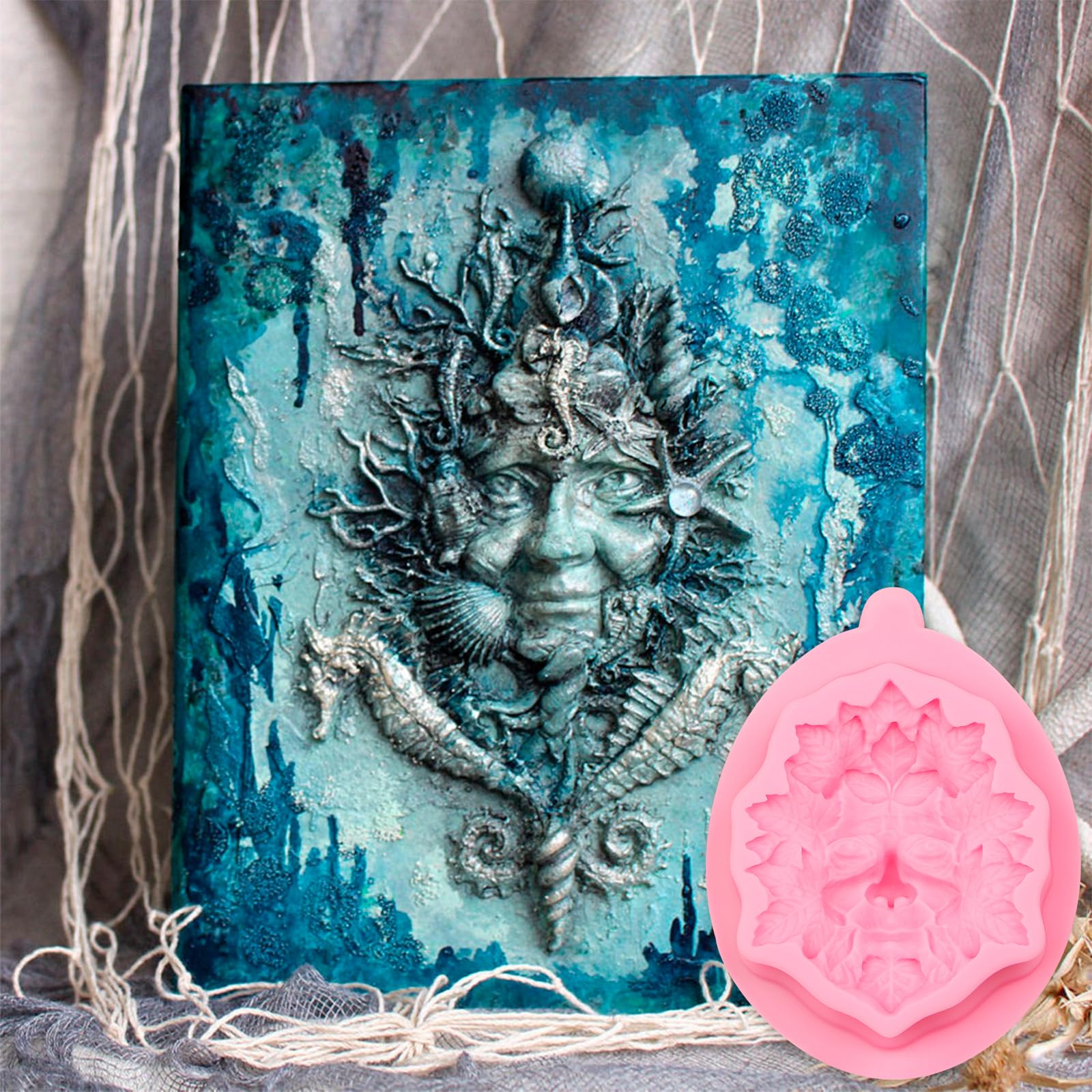 Green Man & Woman Silicone Molds - Fairy Garden Cake Decor, Chocolate, Resin Crafts