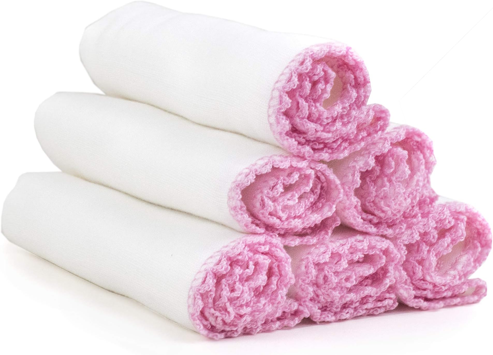 Soft Cotton Facial Cleansing Muslin Cloths for Exfoliation and Makeup Removal - Multipack of Gentle Muslin Face Cloths - Made with Organic Cotton