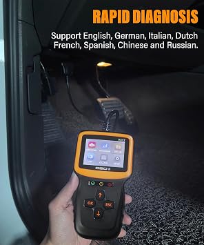 YAKEFLY OBD2 Scanner Diagnostic Tool,Car OBD2 Scanner Code Reader Engine Fault Code Reader Scanner,Vehicle Check Engine Light Scan Tool,Car OBDII/EOBD Diagnostic Scan Tool for All Vehicles 1996 and