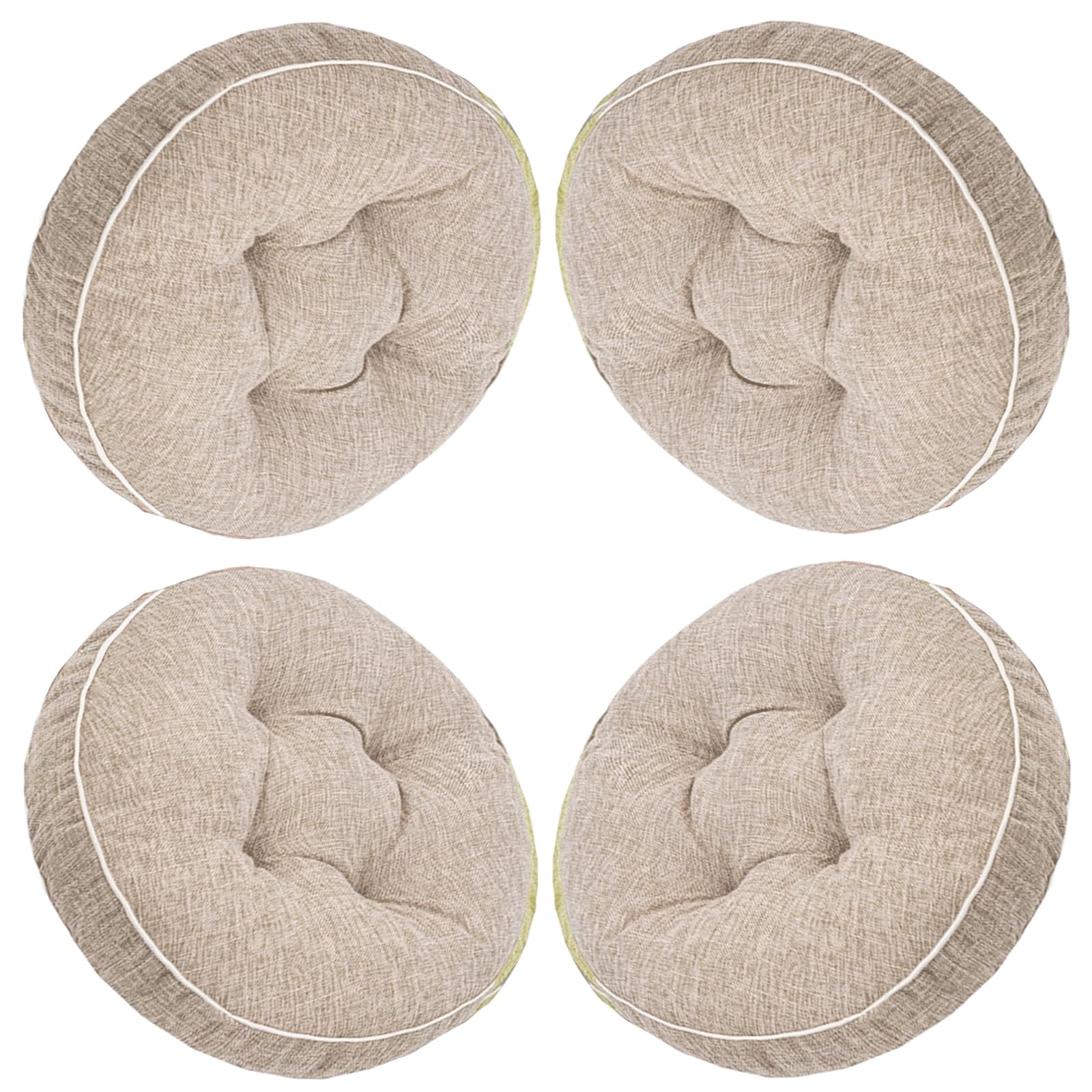 uyeoco Cojín para Silla Cojín de Cojín Redondo para Silla Cojines 40x40cm/45x45cm，Estera Oficina Dormitorio Salón Cocina Silla Cojines(A6,4PCS_40X40CM)