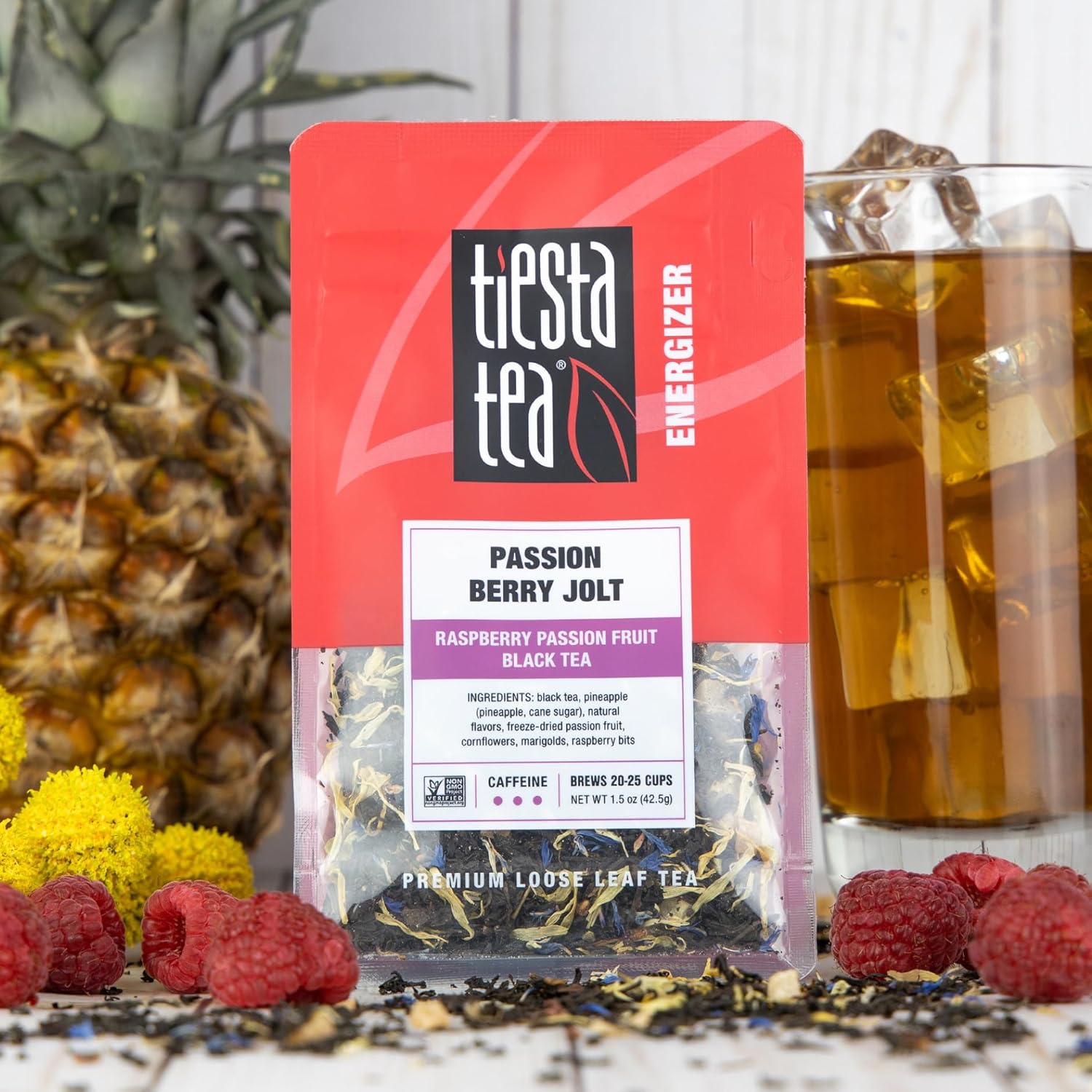 Tiesta Tea - Black Loose Leaf Tea Gift Box, 3 Pouches, High Caffeine - Hot & Iced Tea, Variety Pack with Chai, Fruit & English Breakfast Bags, Loose Leaf Assortment