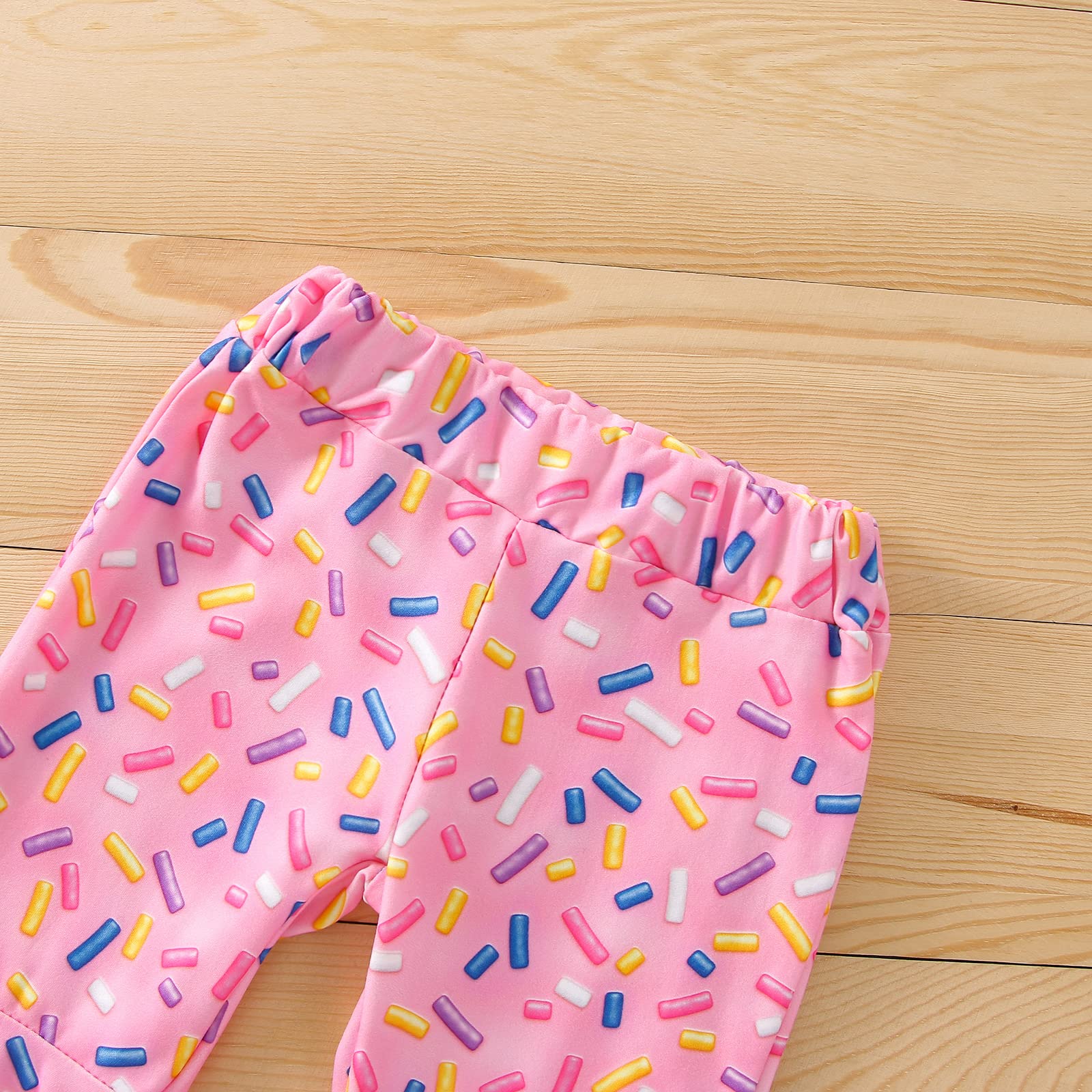 Conjunto de 3 piezas de cumpleaños para niñas pequeñas, 1-5T, camisetas de manga corta con diadema acampanada