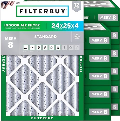 Vista 218 de Filtros de horno/filtros de aire – AFB Silver MERV 8 (12 unidades), Multicolor