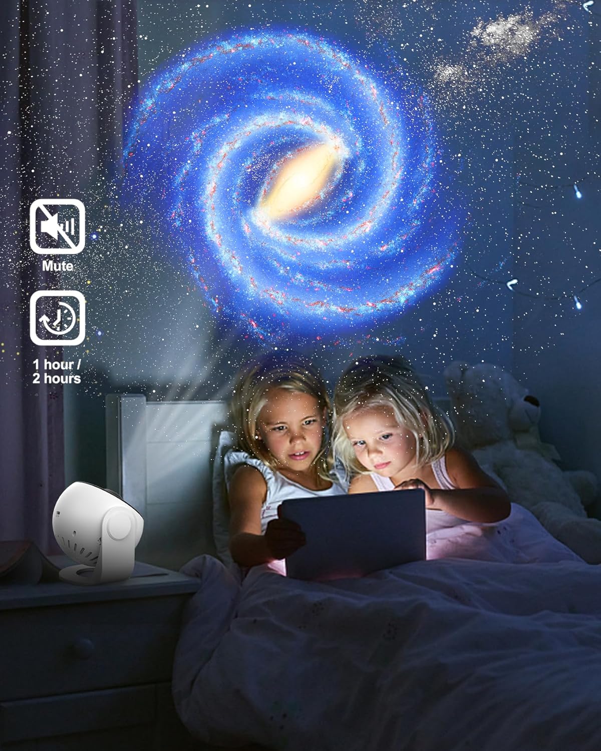 Planetarium Projector for Bedroom,13 in 1 Star Projector Galaxy Light,Ceiling Night Light Milky Way Mood Lighting with 360° Rotating with Timer,LED Space Galaxy Lamp Bedroom Room Decor for Adults Kids