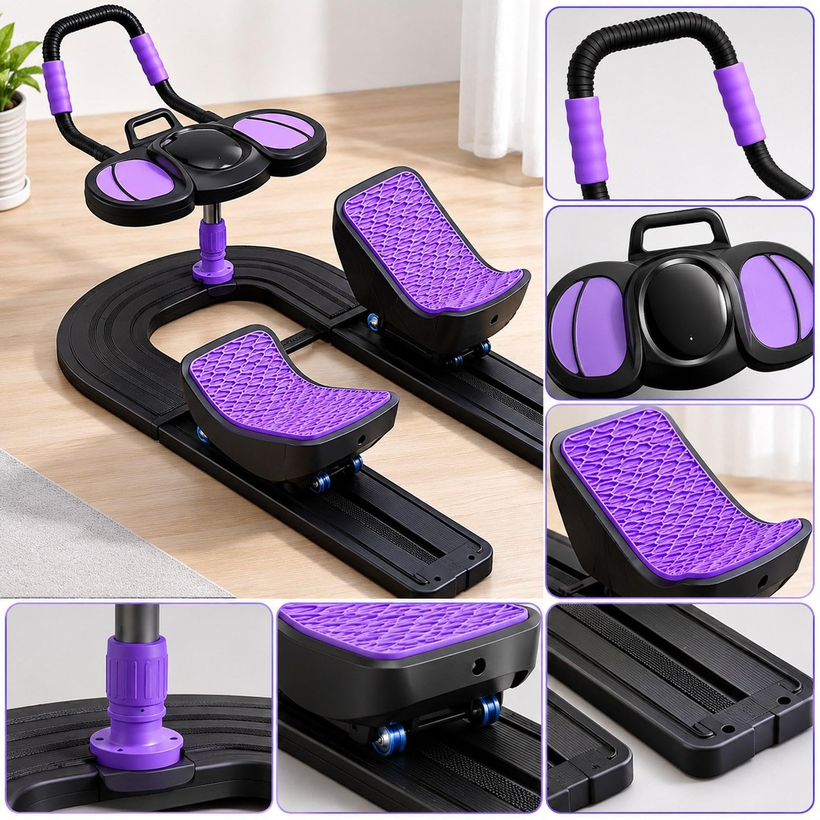 Dispositivo Pilates Reformer Tabla de Ejercicios Pilates Reformer Deslizante Tabla de Entrenamiento Central Equipo de Cuerpo Completo con Estructura S