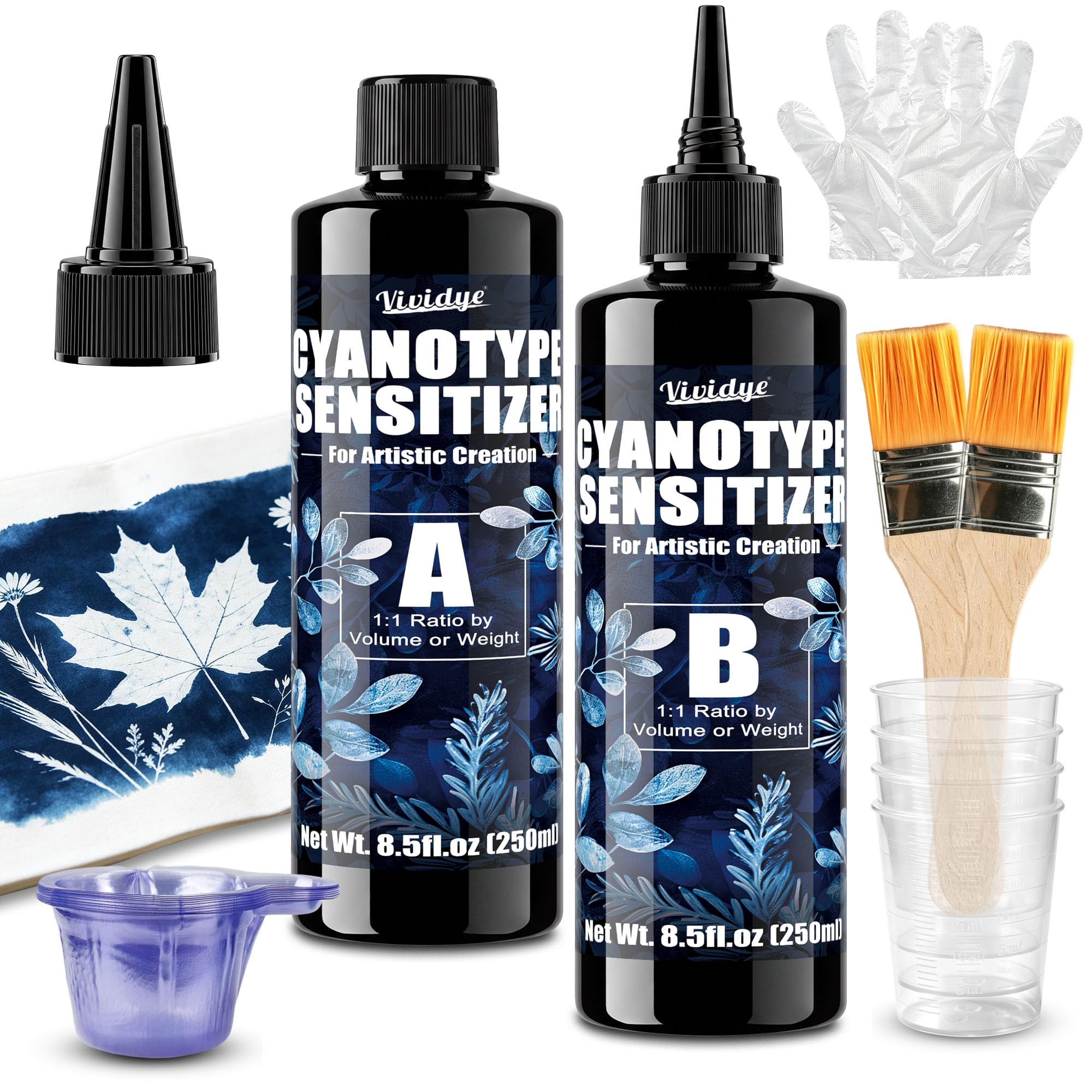 Cyanotype Sensitizer Kit 500ml – 1:1 Mix, No Dilution, Large Capacity