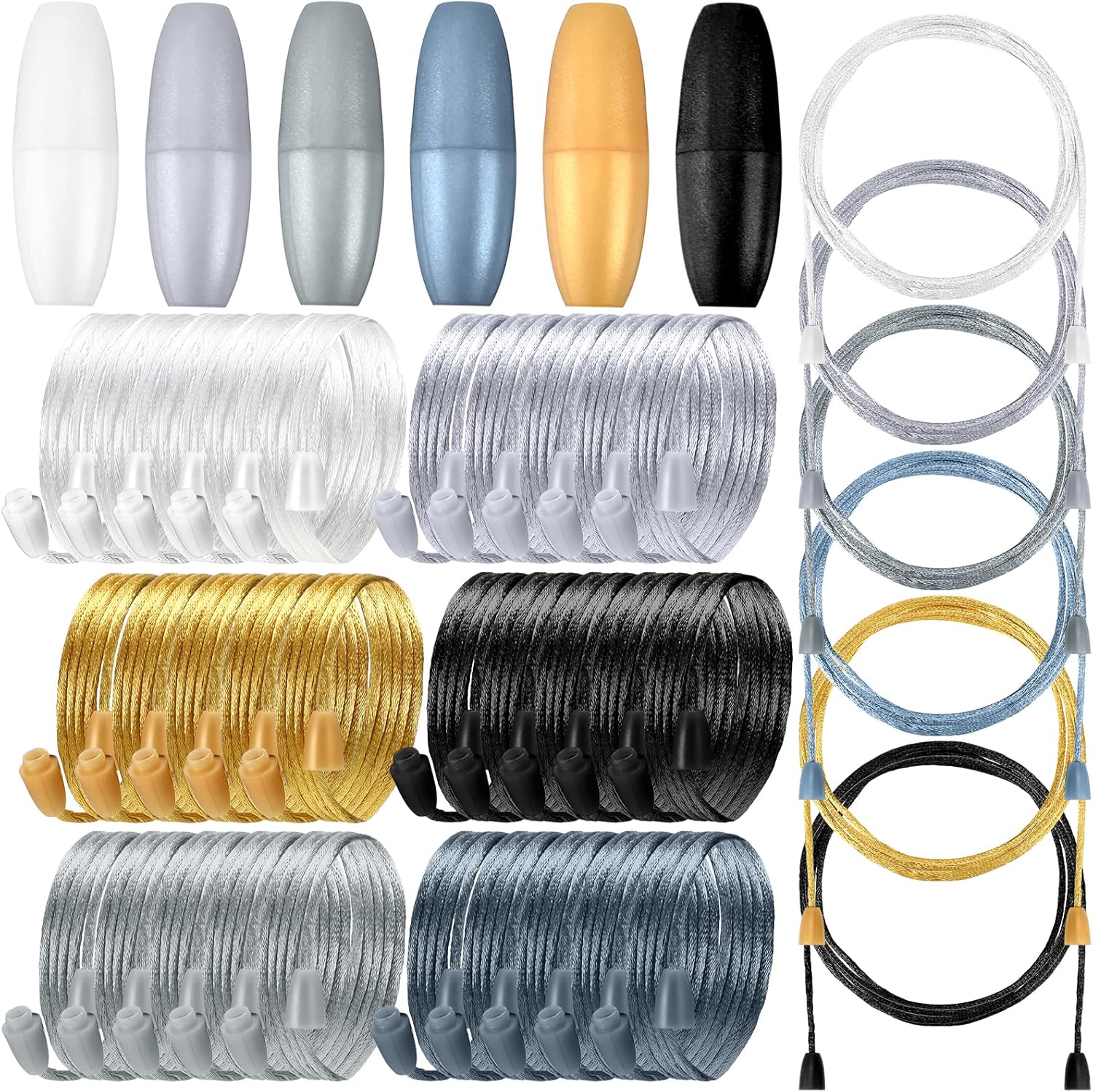 30 Sets Replacement Necklace Cords with Breakaway Clasps