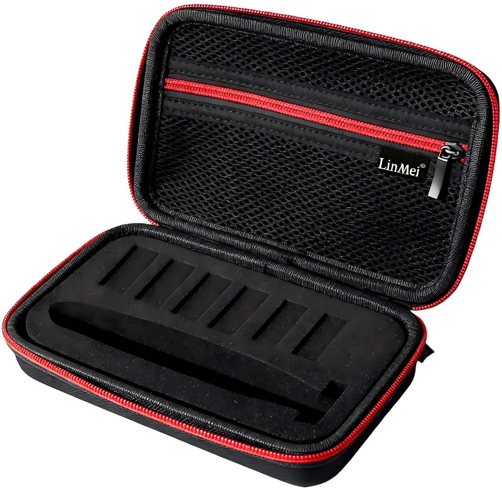 LinMei Trimmer Travel Case Compatible with One Blade QP2724/90 QP2834/70 QP2630/72 Electric Razor Bag Shaver Storage Case (Red)