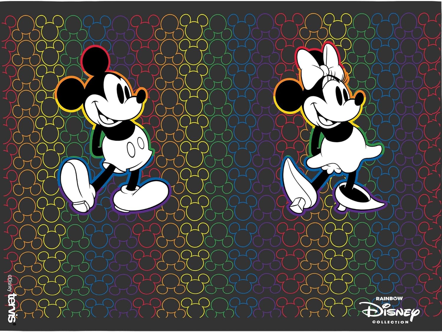 Tervis Disney - Mickey Minnie Rainbow Made in USA Double Walled Insulated Tumbler Travel Cup Keeps Drinks Cold & Hot, 24oz with Straw Lid, Classic - Image 2