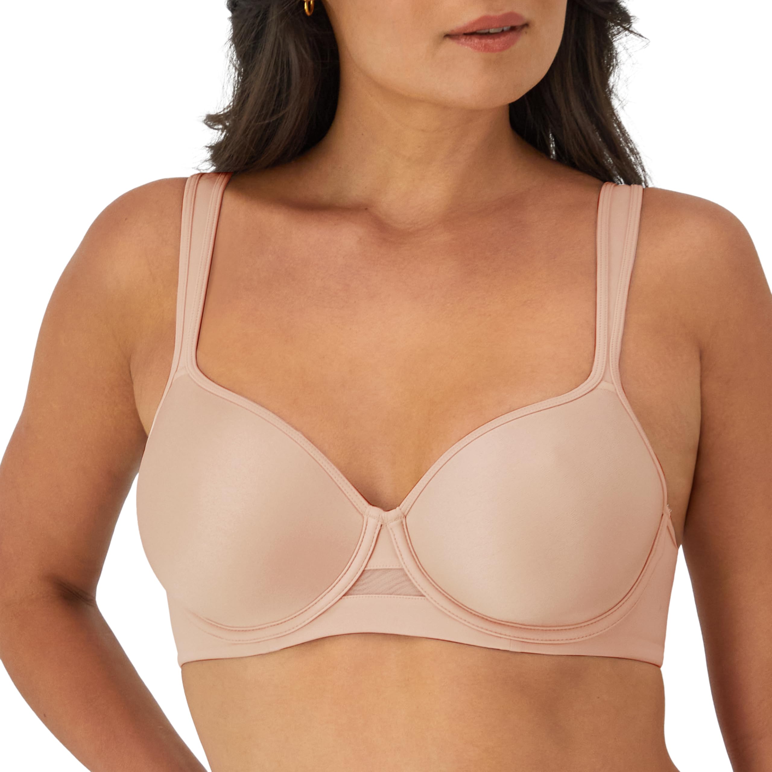 Bali Womens One Smooth U Ultra Light Minimizer Underwire Bra Df3490, Sandshell, 36DD